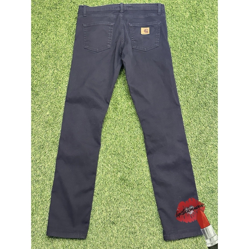 Carhartt WIP Rebel Pant Jeans Mens 31x32 Blue Dark Wash Tapered Stretch Denim